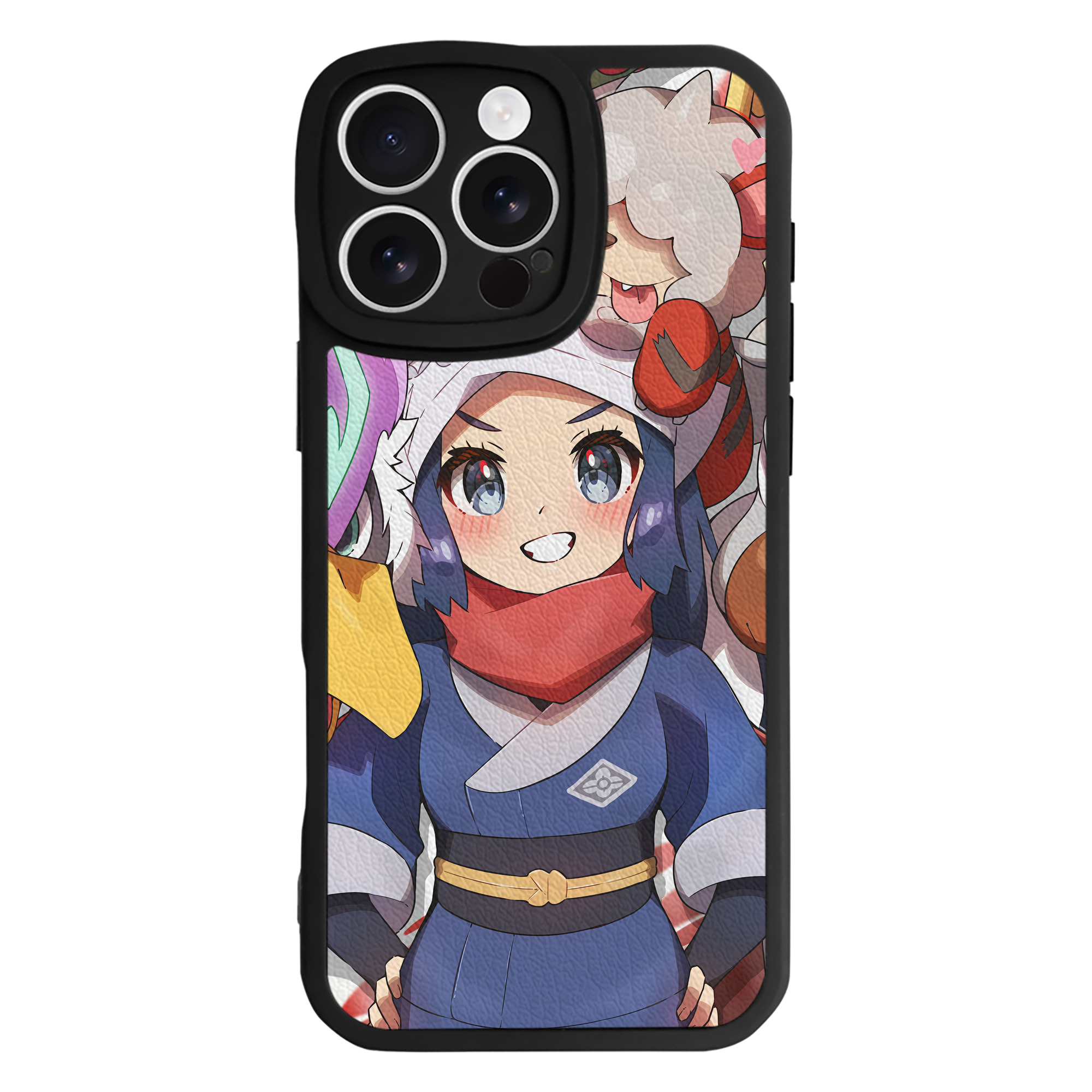 （画像用） ポケットモンスター Pokémon 【iPhone 16シリーズ対応】シリコンスマホケース（レザー調） 材質：シリコン